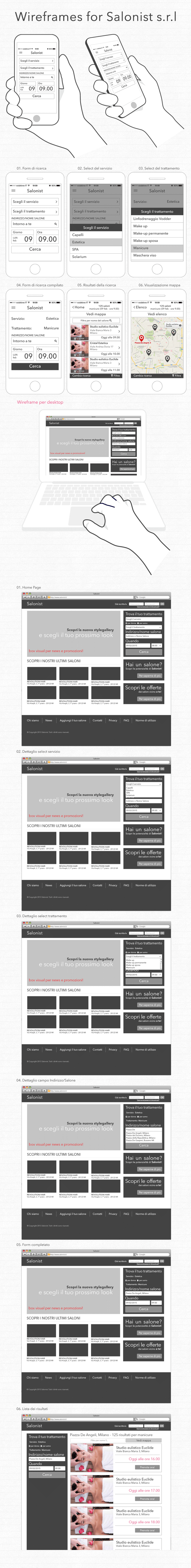 Wireframes Prototypes