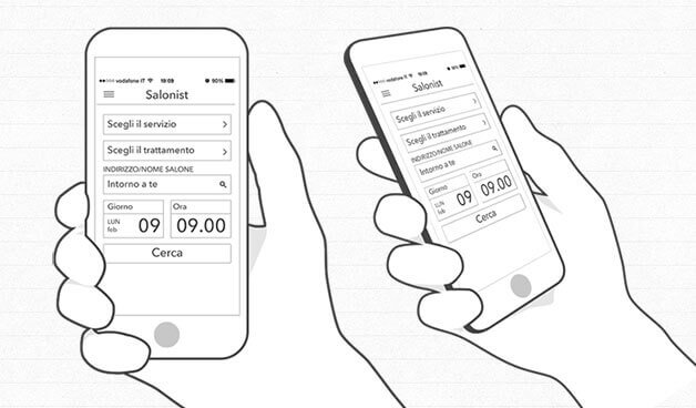 Salonist Wireframes